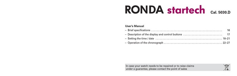 Ronda Startech 5030.D user manual