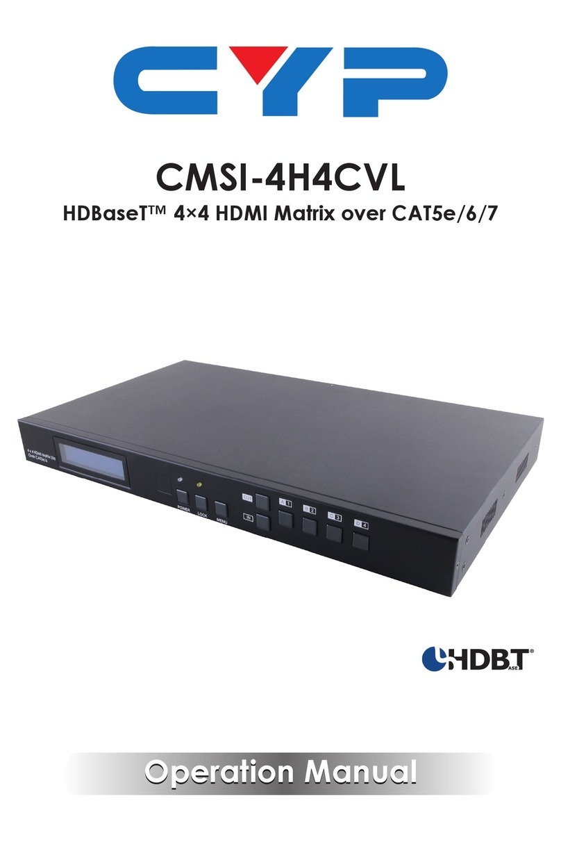 CYP CMSI-4H4CVL User manual