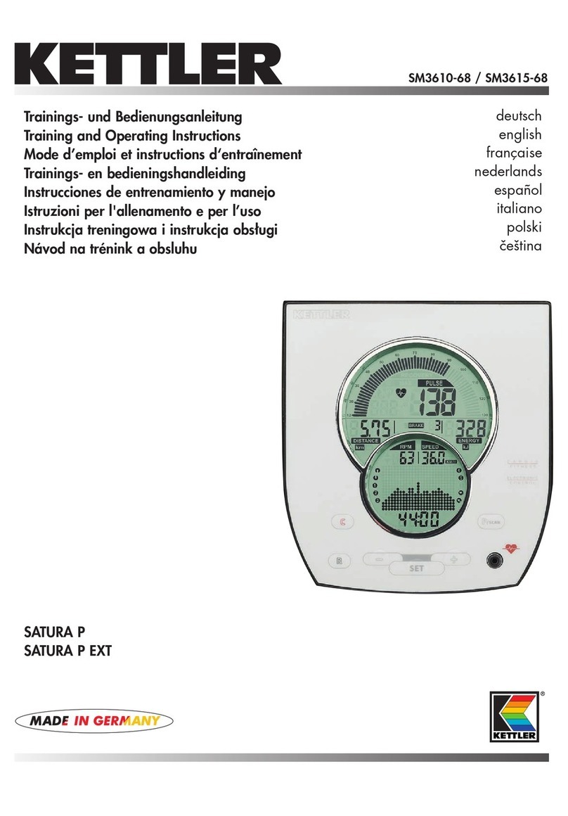 Kettler Satura P Training and operating instructions