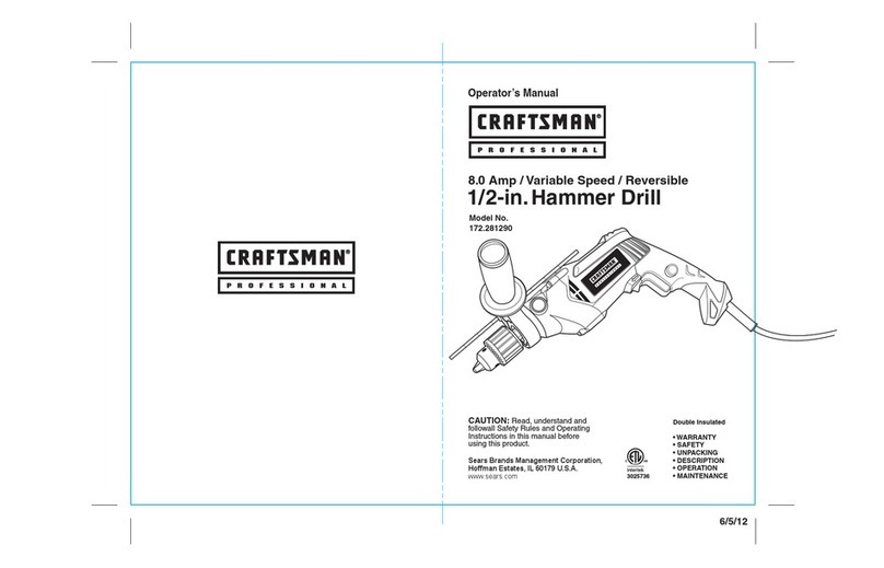 Craftsman 172.281290 User manual