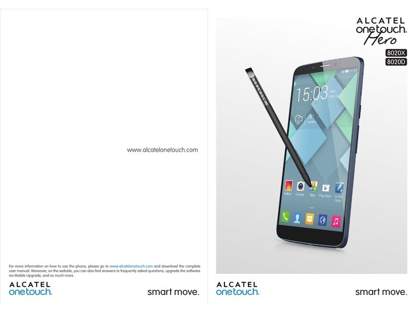 Alcatel ONE TOUCH 8020X User manual
