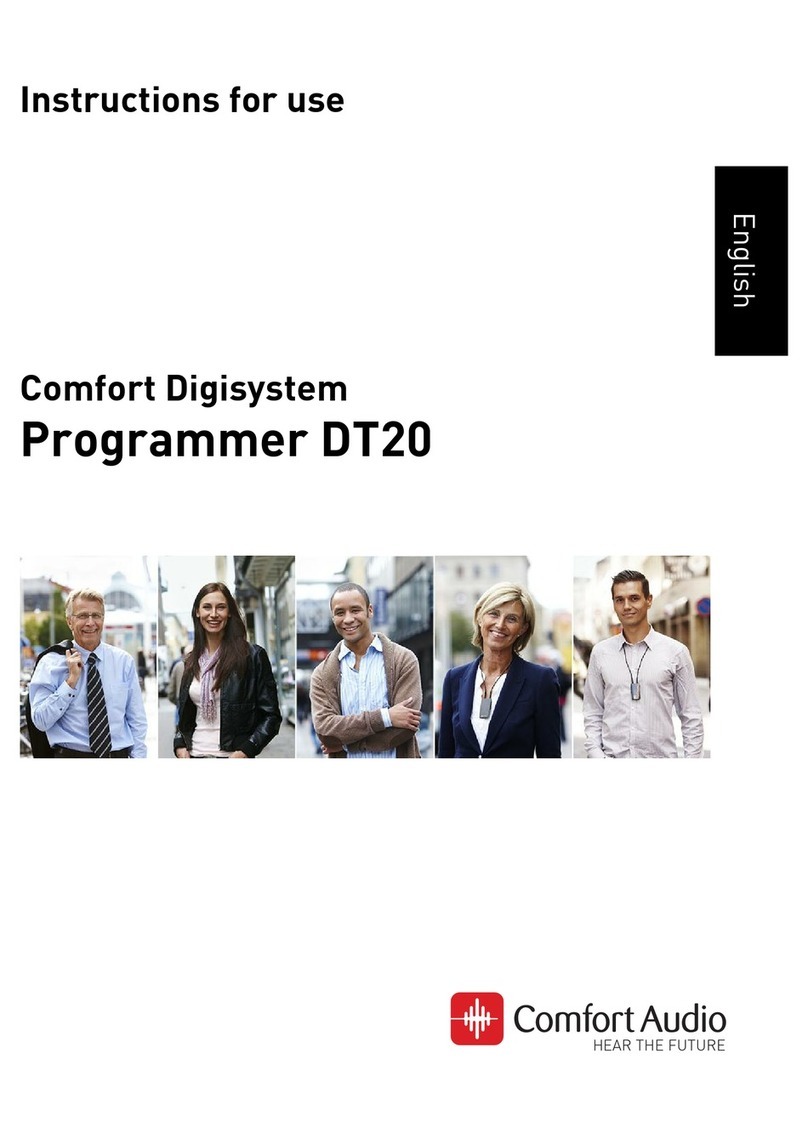 Comfort audio Programmer DT20 Instructions for use Comfort audio Programmer DT20 Instructions for use