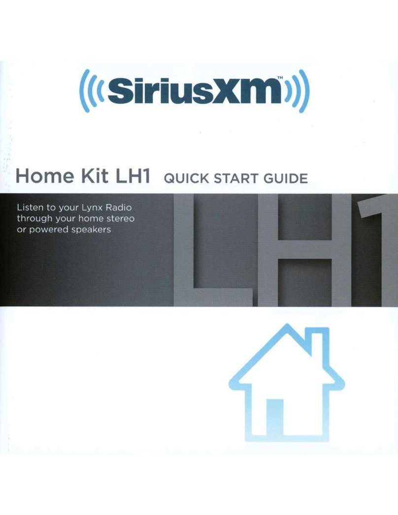 Sirius XM RAdio Lynx LH1 User manual