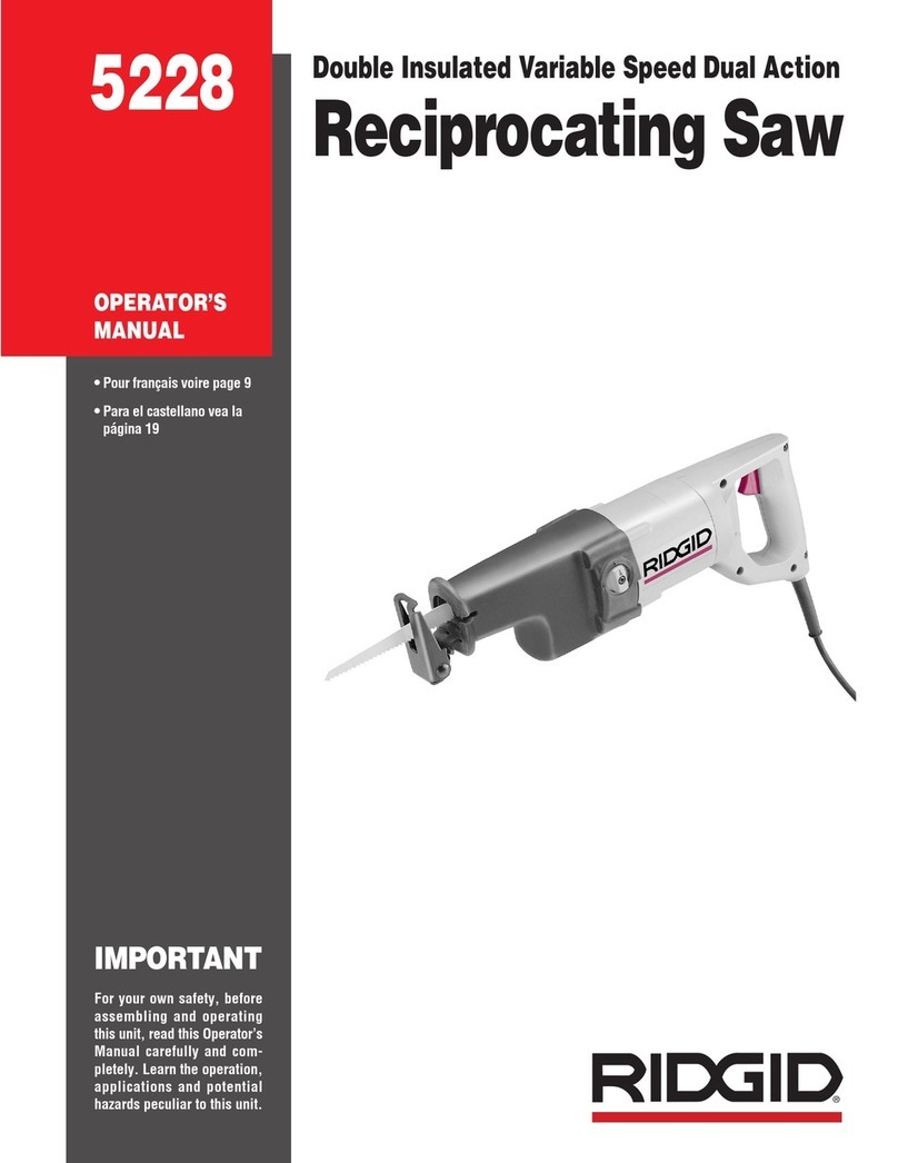 RIDGID 5228 Operator's manual
