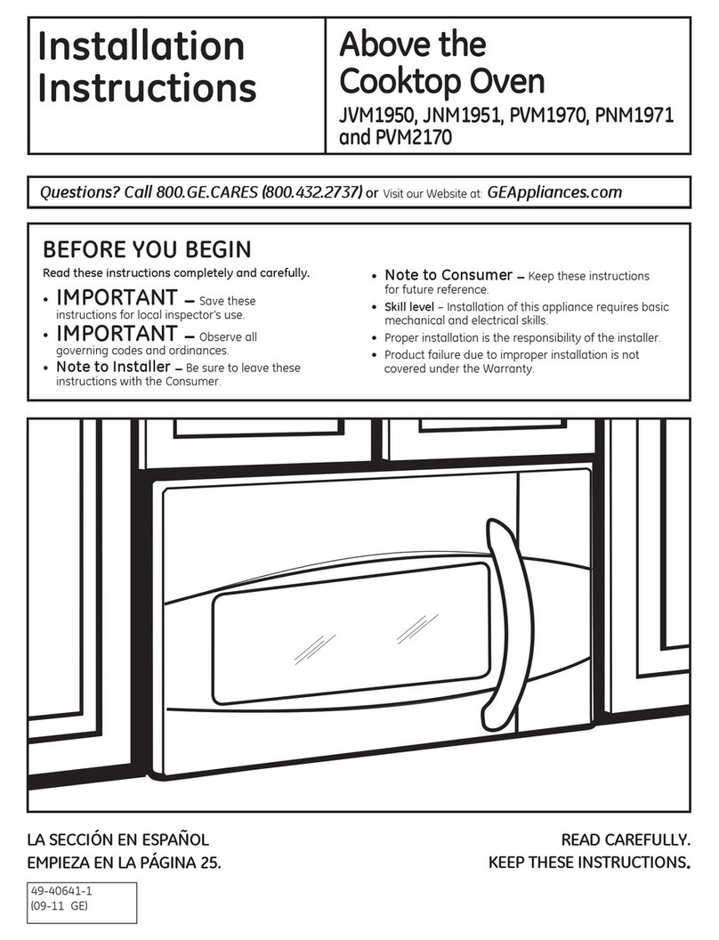 GE Appliances JVM1950 User manual
