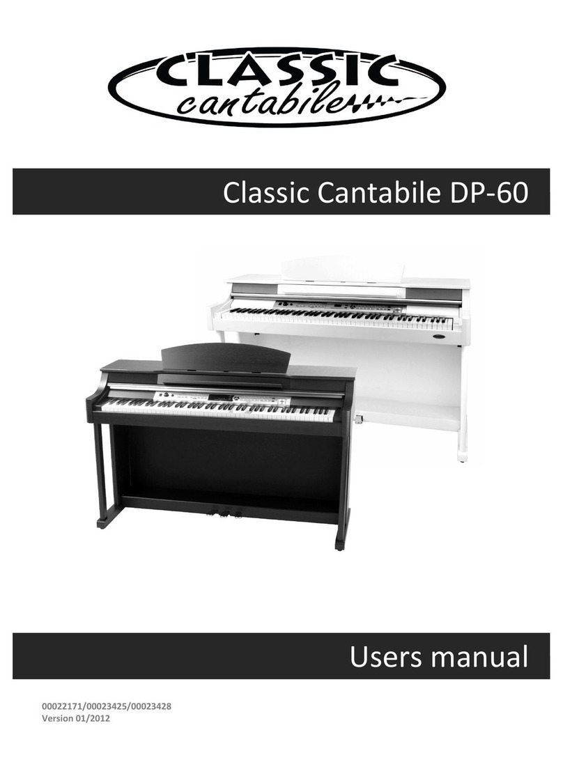 Classic Cantabile DP-60 User manual Classic Cantabile DP-60 User manual