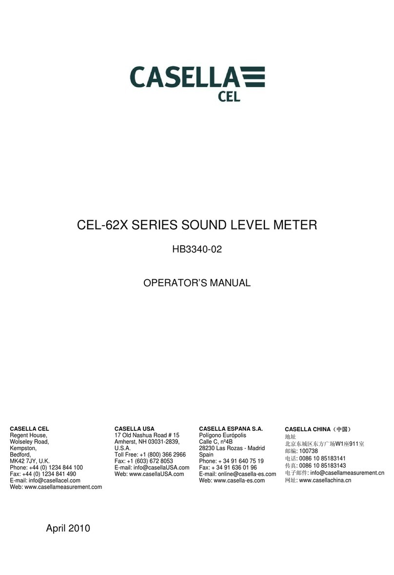Casella HB3340-02 Operator's manual