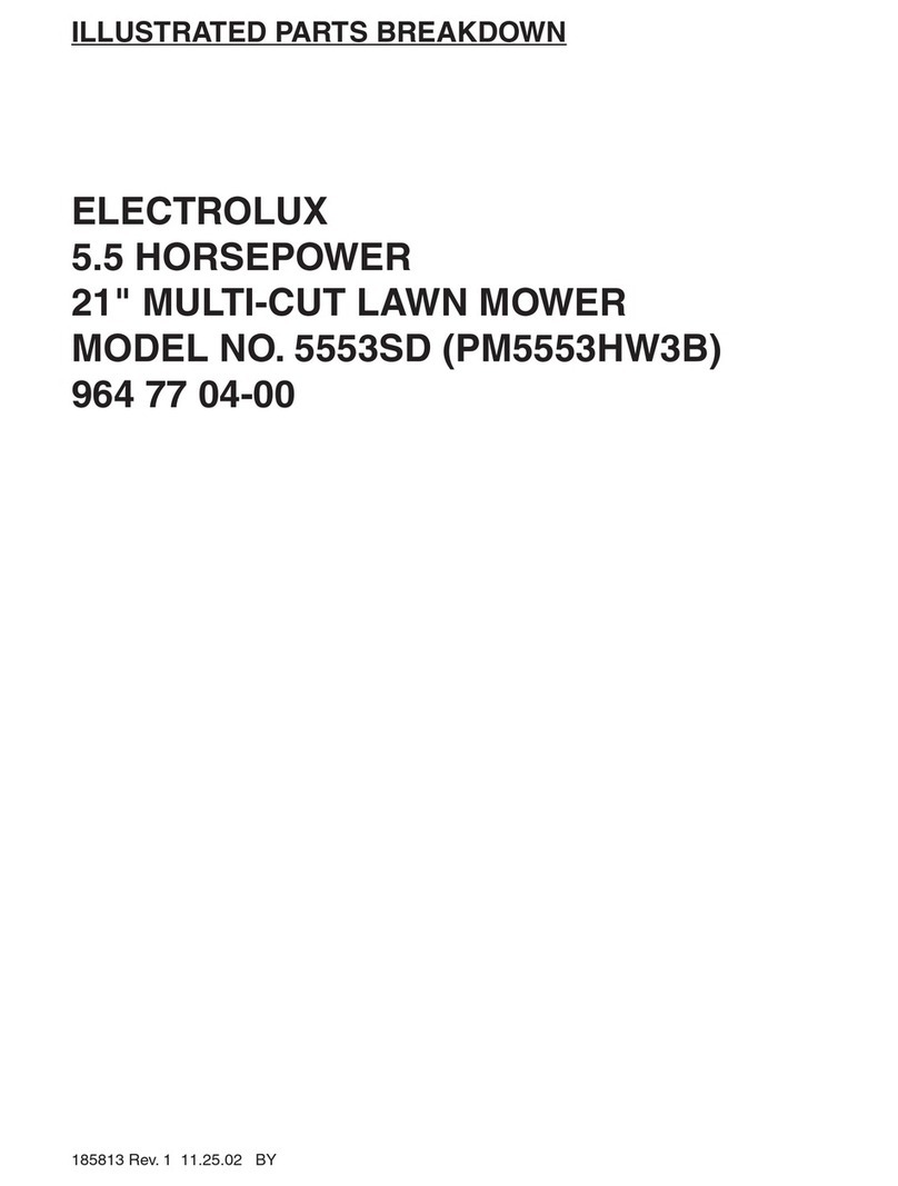 Electrolux 5553SD Setup guide