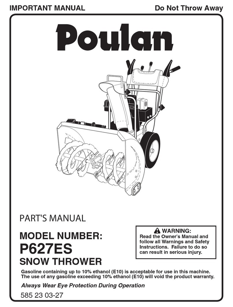Poulan Pro P627ES parts manual