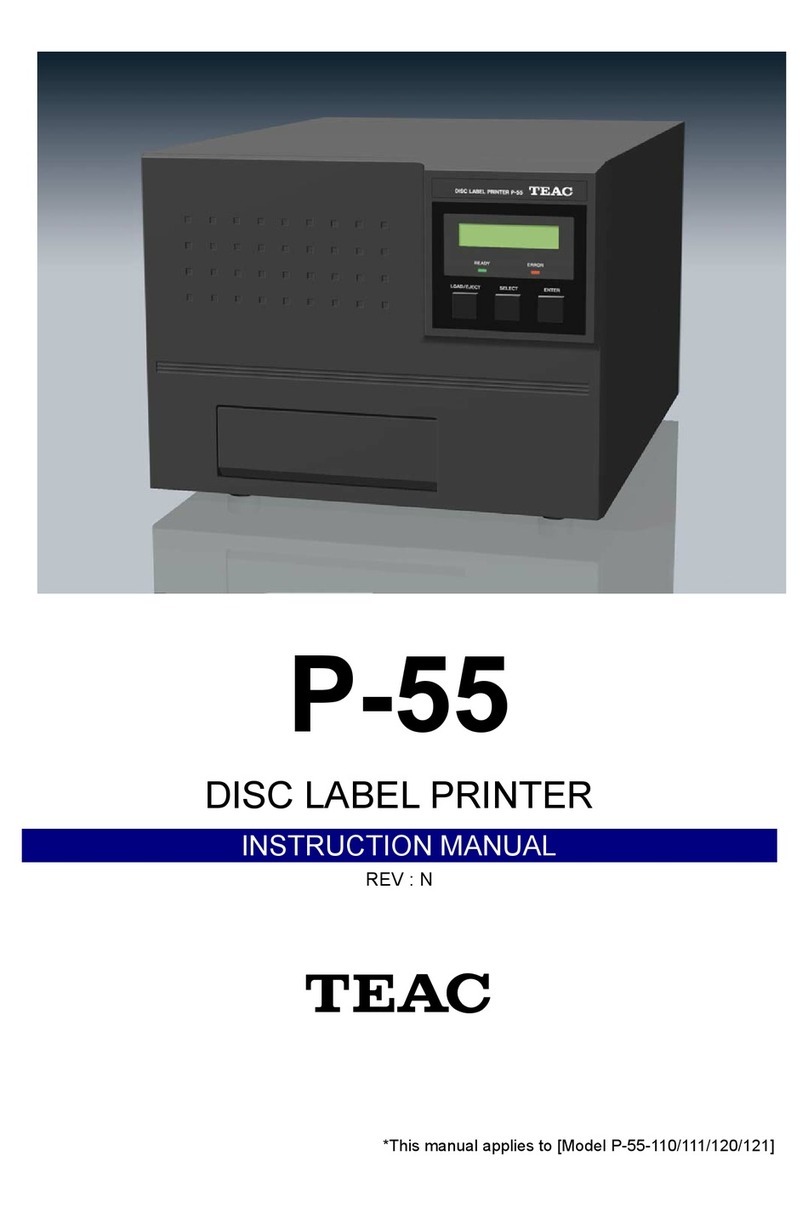 Teac P-55 AutoPrinter instruction manual