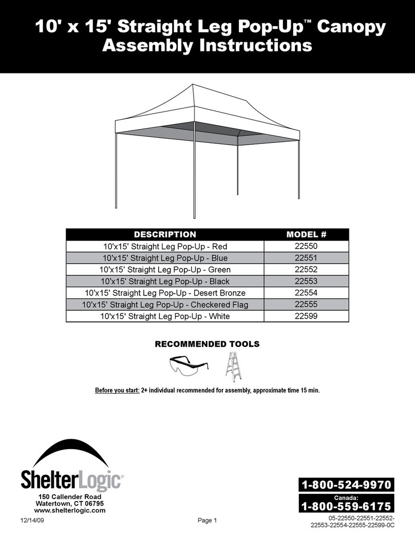 ShelterLogic 22550 User manual