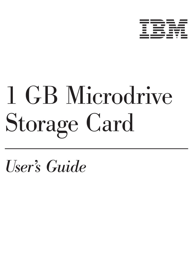 IBM 1 GB Microdrive Storage Card User manual