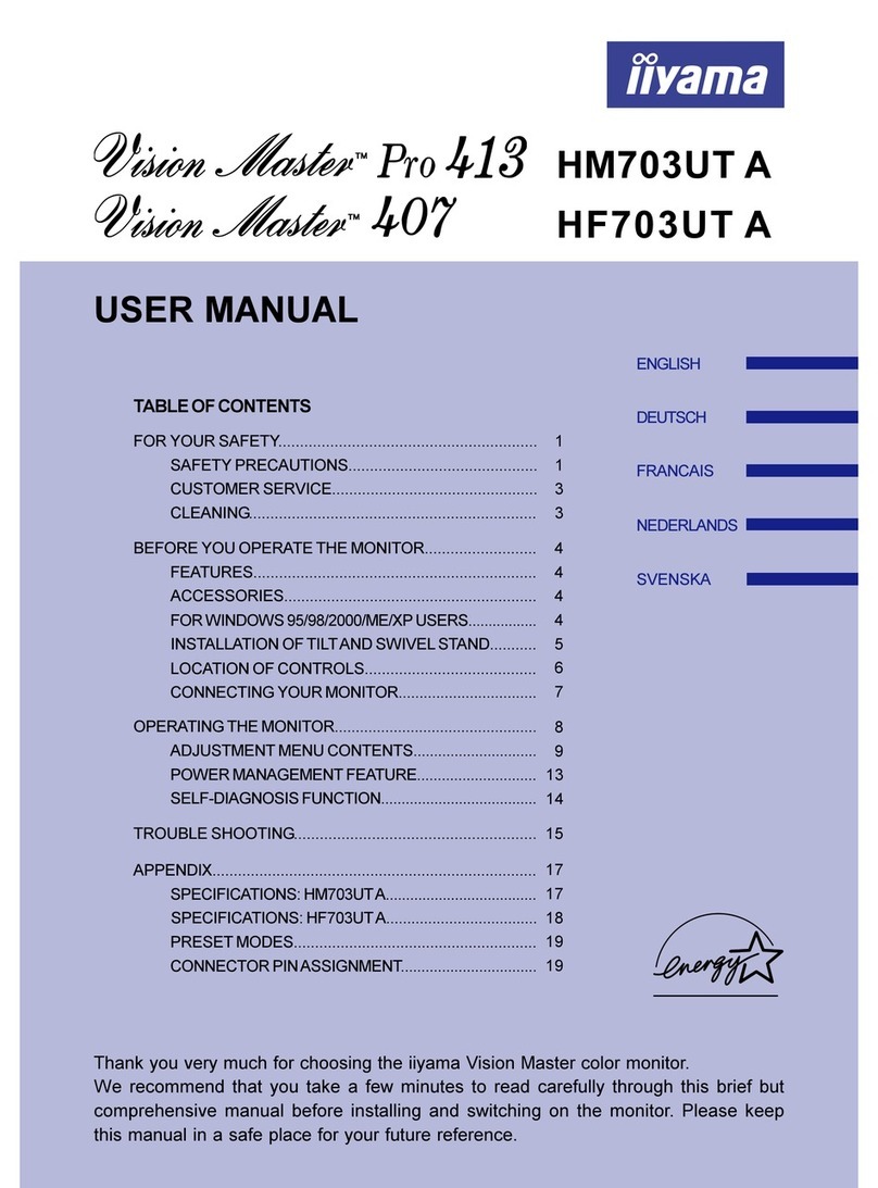 Iiyama HM703UT A User manual