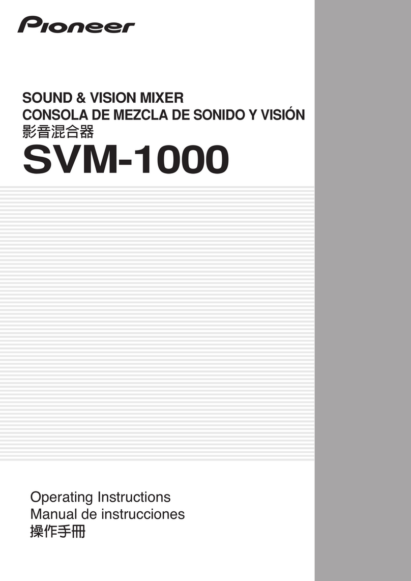 Pioneer SVM 1000 - Audio/Video Mixer User manual
