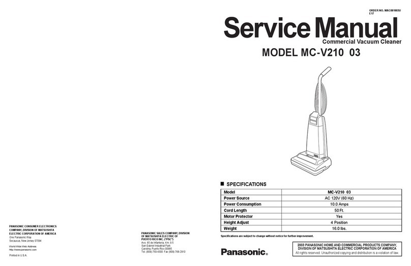 Panasonic MC-V21003 User manual Panasonic MC-V21003 User manual