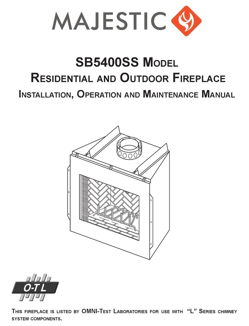 Majestic Majestic SB5400SS Installation, operation and maintenance manual