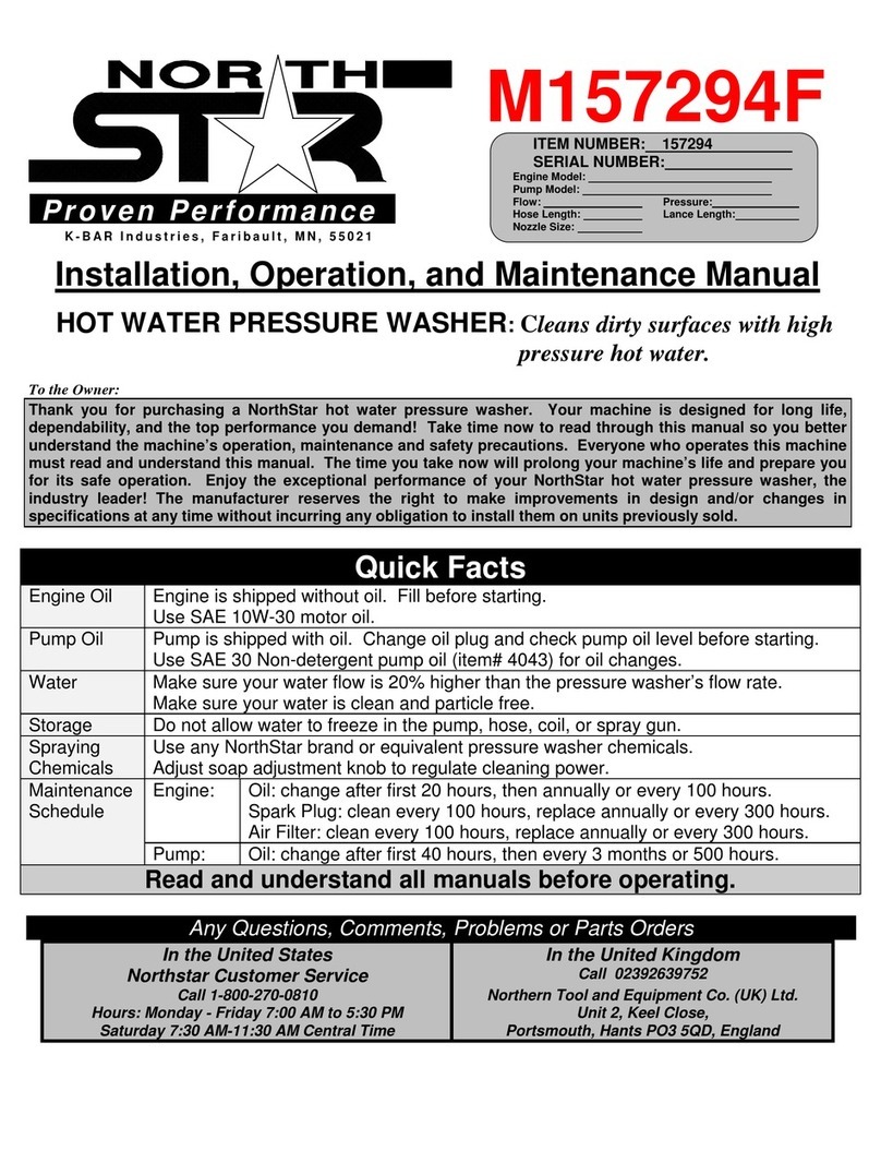 North Star M157294F Installation, operation and maintenance manual
