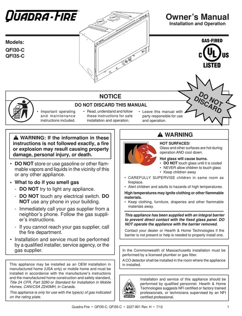 Quadra-Fire QFI30-C User manual