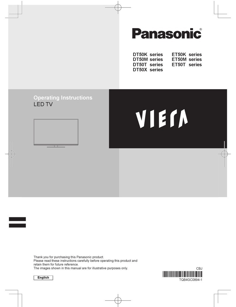 Panasonic Viera DT50K Series operating instructions