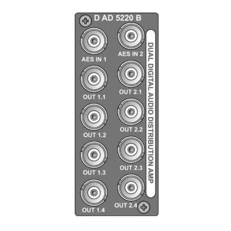 Lynx D AD 5220 D User manual