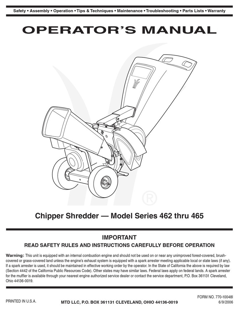MTD Series 462 Operator's manual
