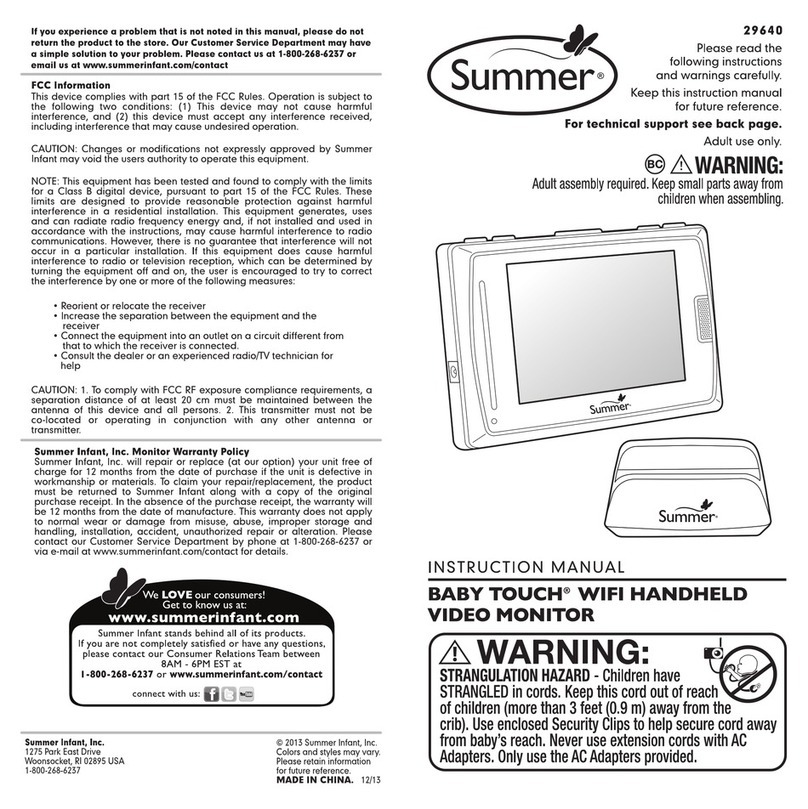 Summer 29640 instruction manual