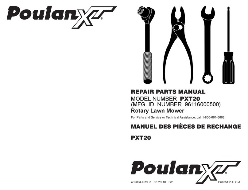 Poulan XT PXT20 Repair parts manual