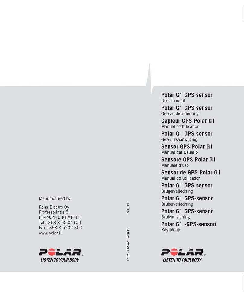 Polar Electro G1 GPS user manual