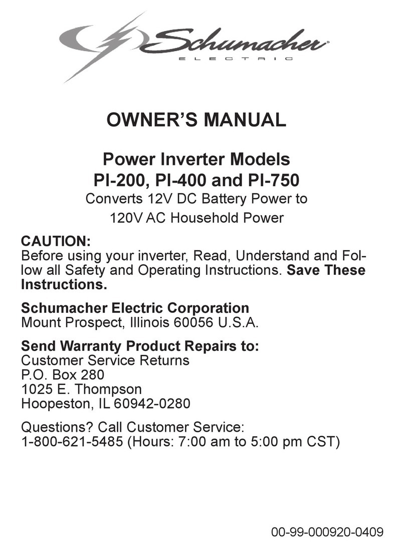Schumacher Electric PI-200 owner's manual Schumacher Electric PI-200 owner's manual
