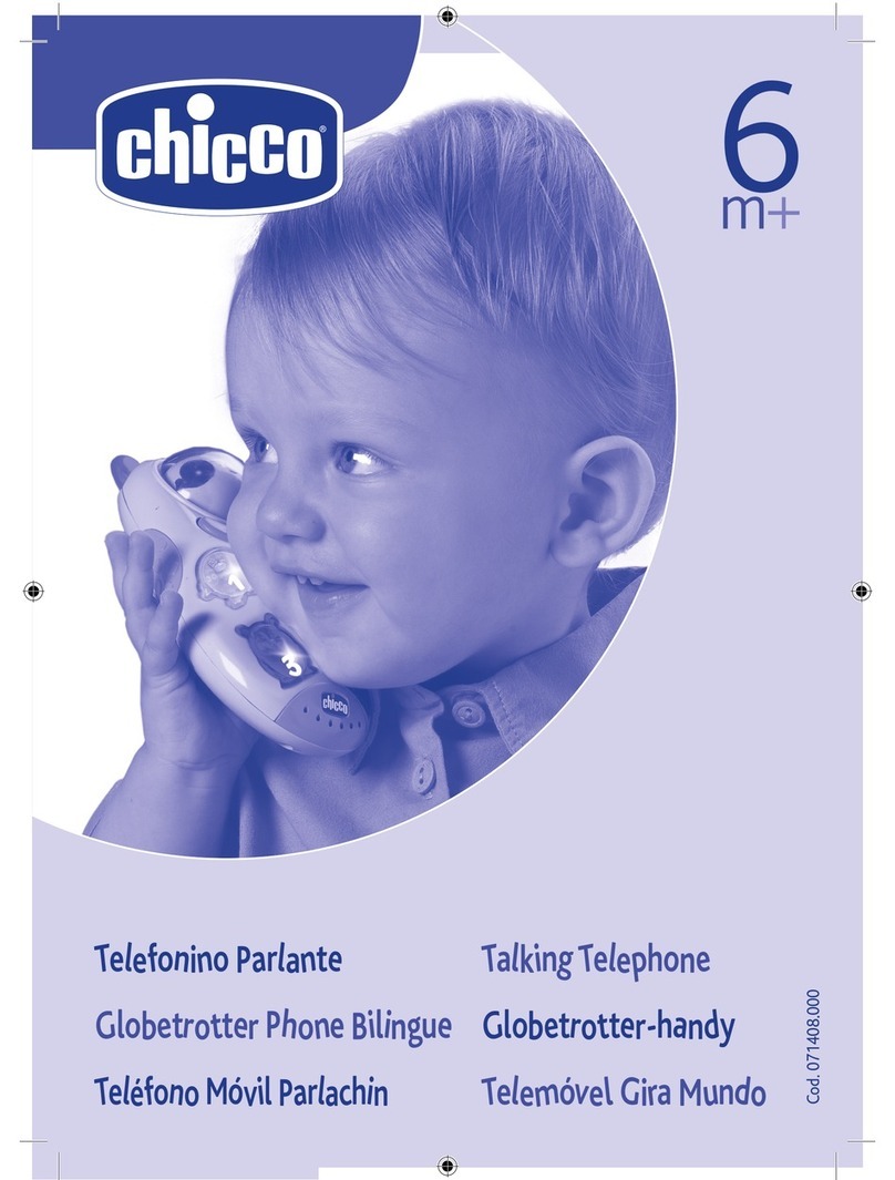 Chicco GLOBETROTTER PHONE BILINGUE manual