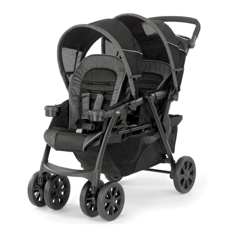 Chicco CORTINA TOGETHER TWO-PASSENGER STROLLER owner's manual