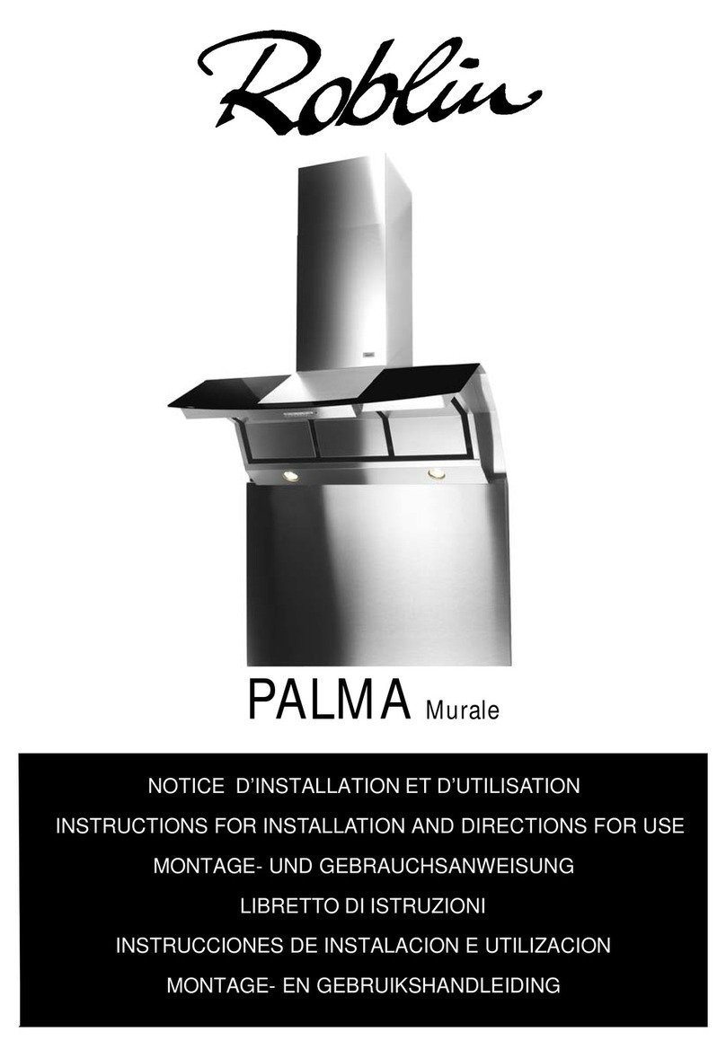 ROBLIN PALMA MURALE Instructions for installation ROBLIN PALMA MURALE Instructions for installation