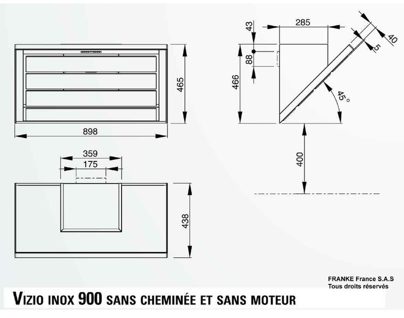 ROBLIN VIZION INOX 900 SANS CHEMINEE ET SANS MOTEUR User guide