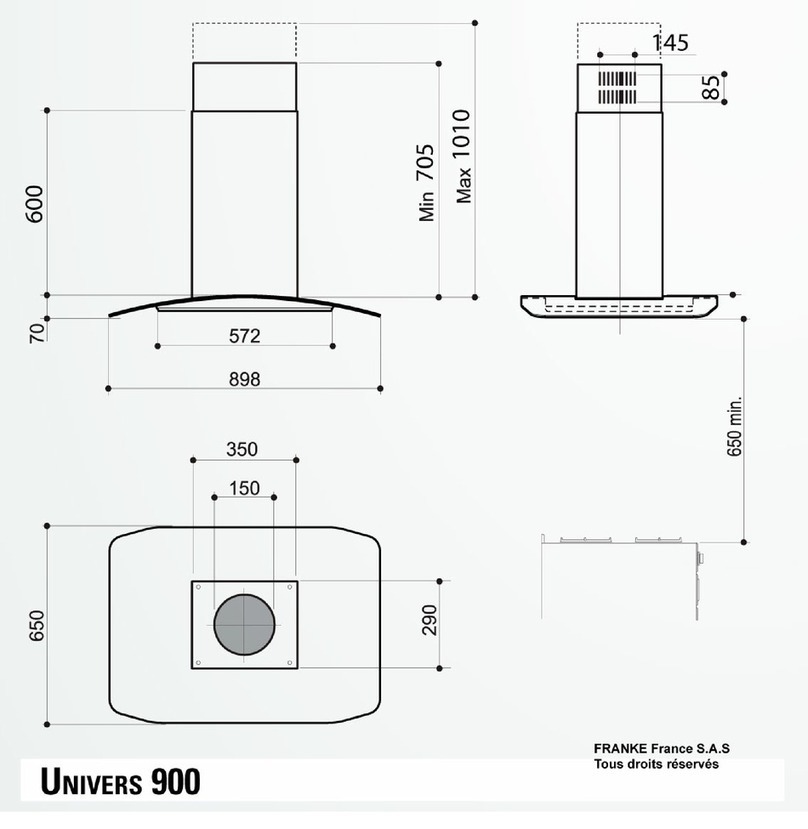 ROBLIN UNIVERS 900 Dimensions
