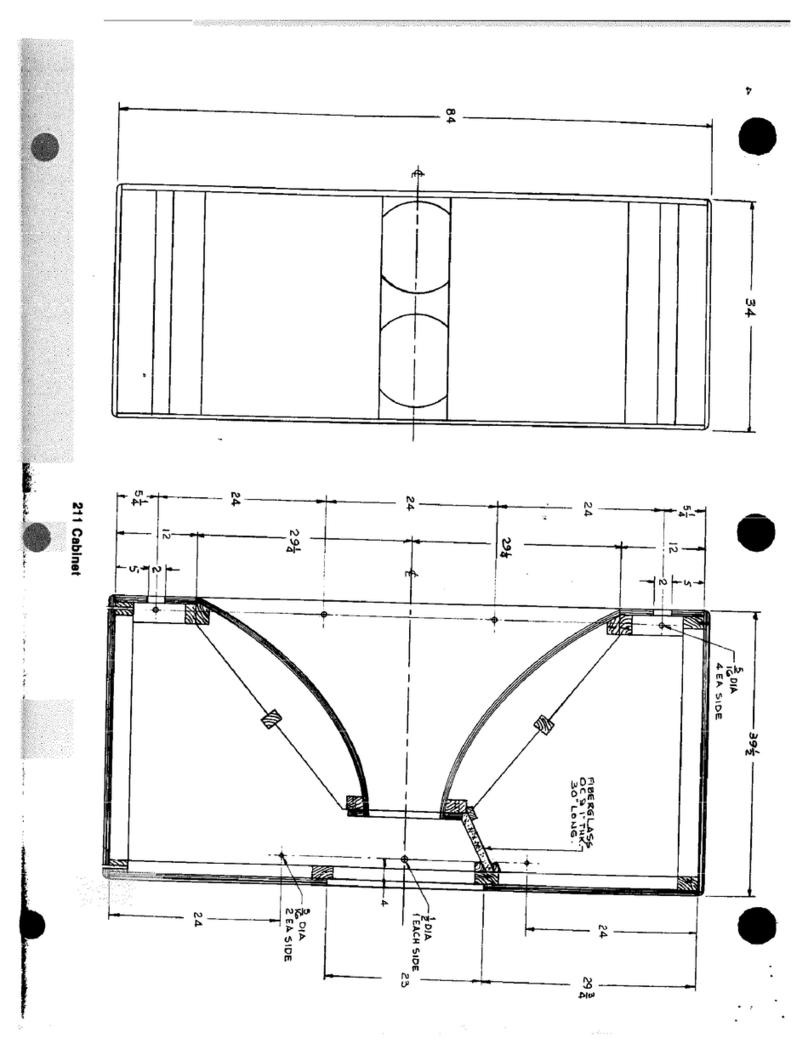 Altec Lansing 211 LF SPEAKER CABINET PLAN User manual Altec Lansing 211 LF SPEAKER CABINET PLAN User manual