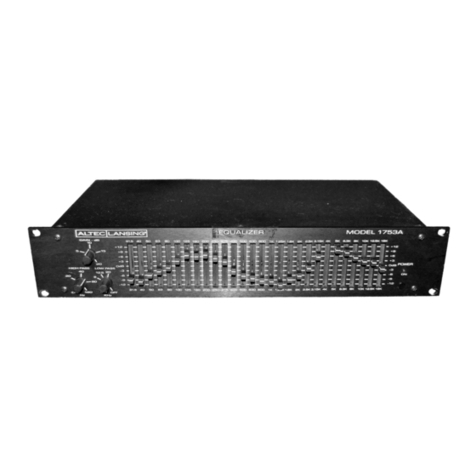 Altec Lansing 1753A SIGNAL PROCESSING User manual Altec Lansing 1753A SIGNAL PROCESSING User manual