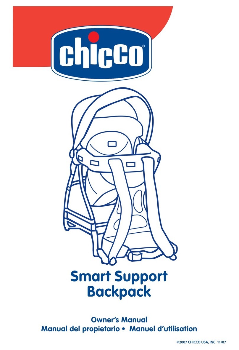 Chicco SMART SUPPORT BACKPACK User manual