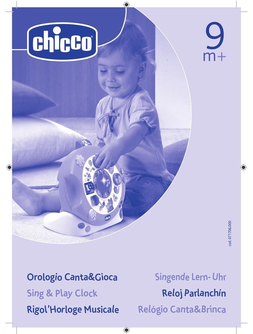 Chicco SING AND PLAY CLOCK manual