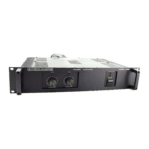 Altec Lansing 1268 POWER AMPLIFIER manual