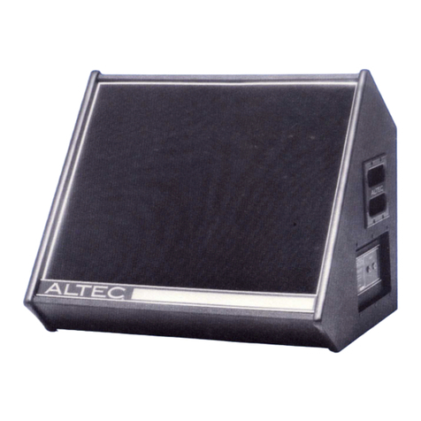 Altec 1231 SPEAKER SYSTEM User manual