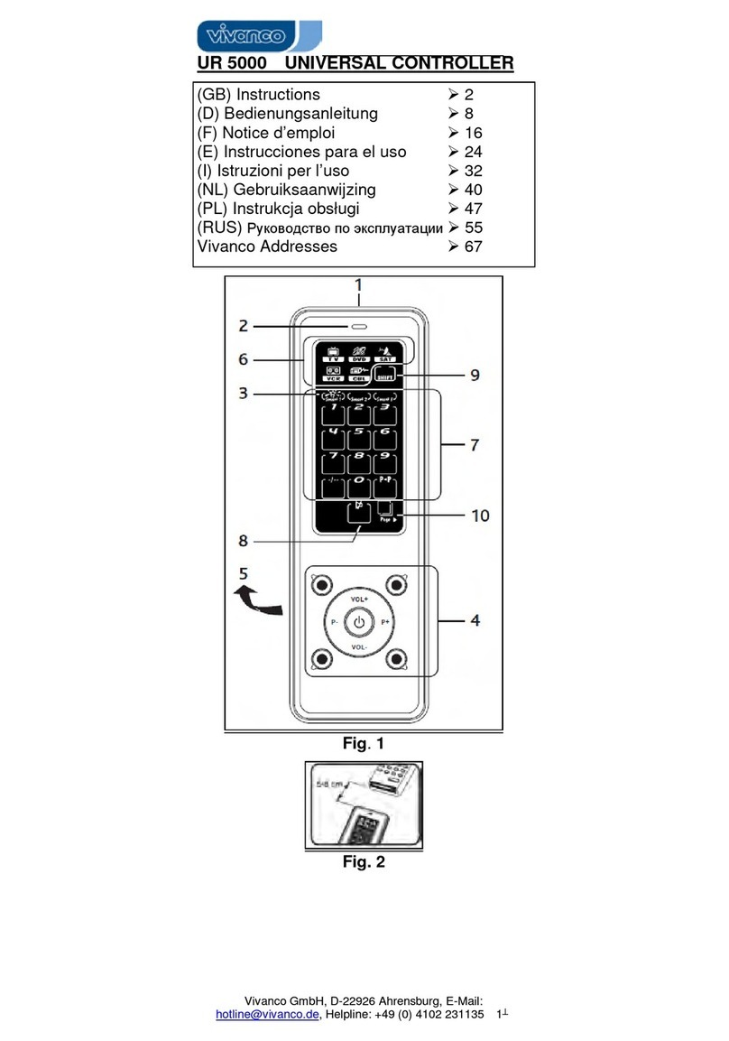 Vivanco UR 5000 User manual