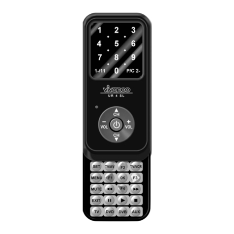 Vivanco 4 IN 1 UNIVERSAL REMOTE CONTROL User manual