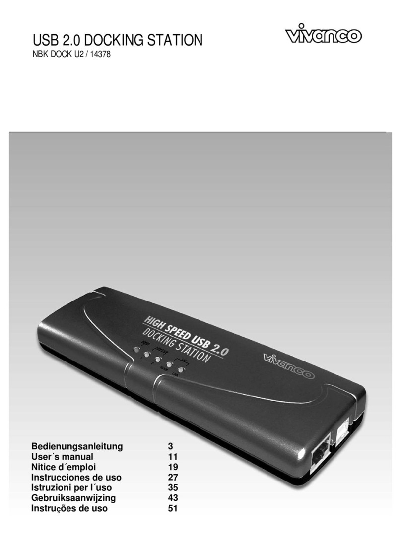 Vivanco NBK DOCK U2 14378 User manual