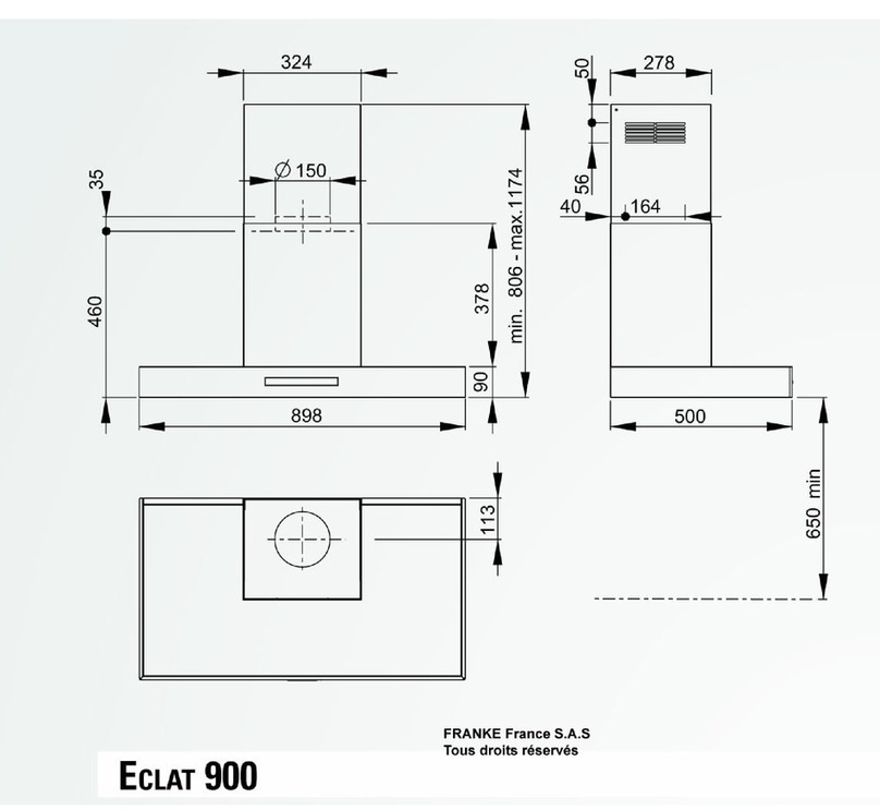 ROBLIN ECLAT 900 Dimensions