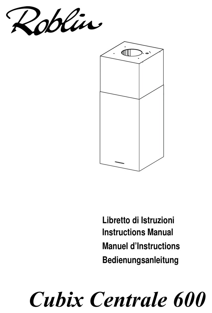 ROBLIN CUBIX CENTRALE 600 User manual