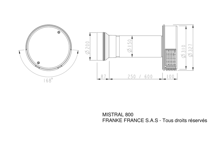 ROBLIN MISTRAL 800 Dimensions
