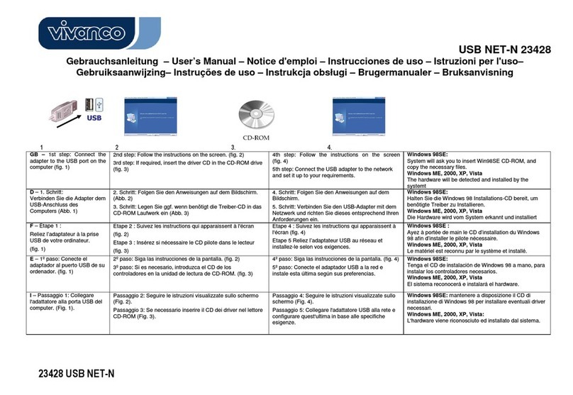 Vivanco USB NET-N 23428 manual