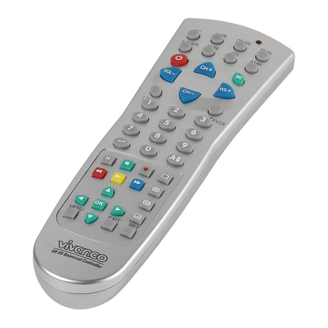 Vivanco UR 89 UNIVERSAL CONTROLLER User manual