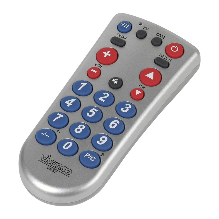 Vivanco UR S2 - PROGRAMMING User manual