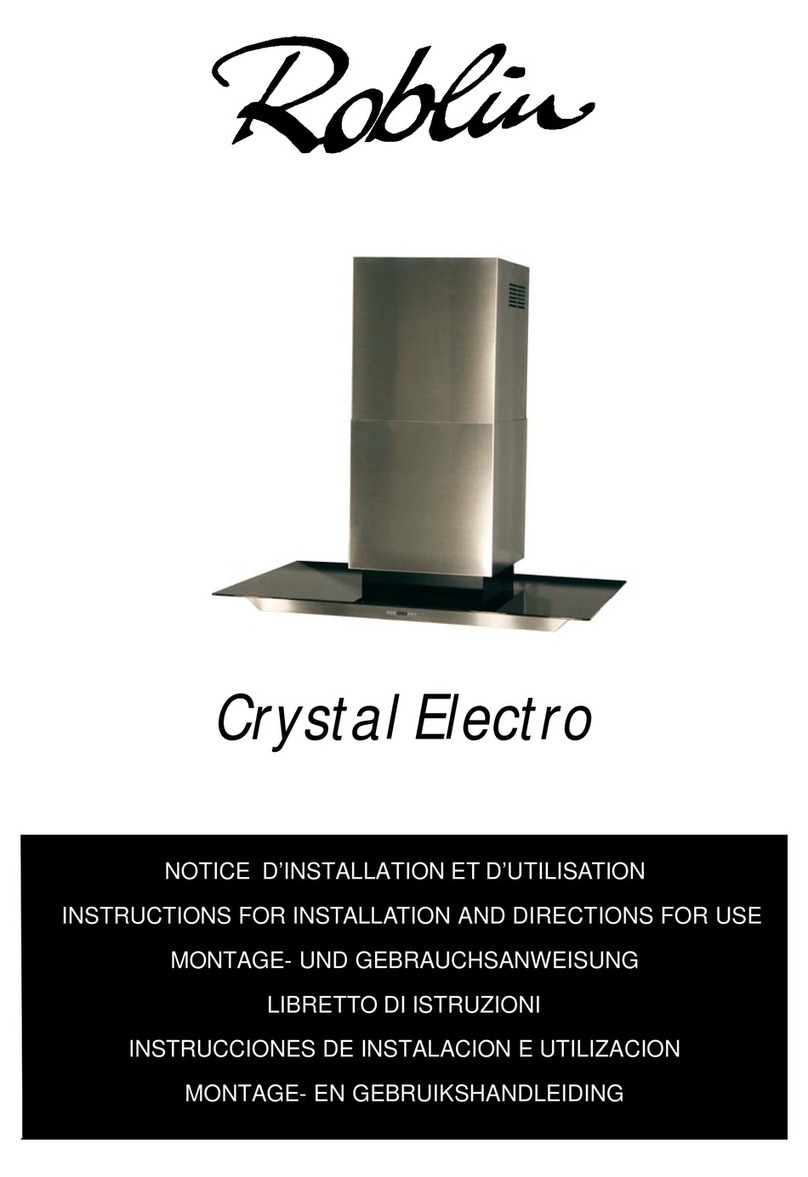 ROBLIN CRYSTAL ELECTRO Instructions for installation